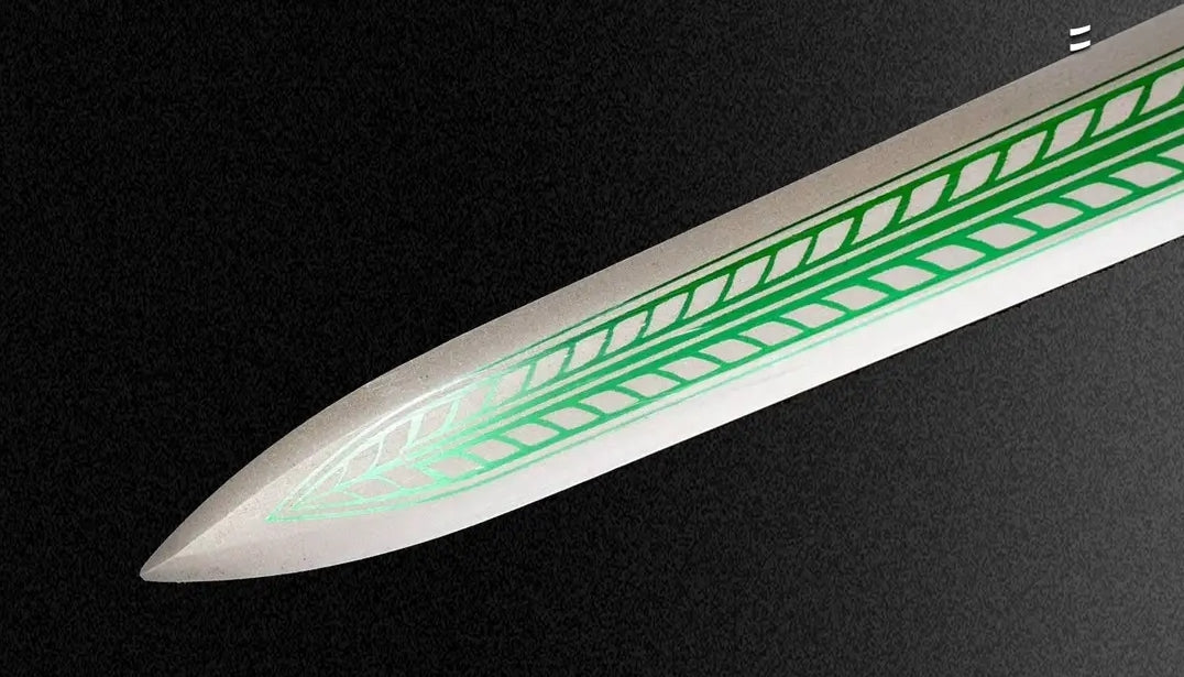 Fengyun Green Dragon Sword — Longquan Forged, High Manganese Steel, Collector's Grade