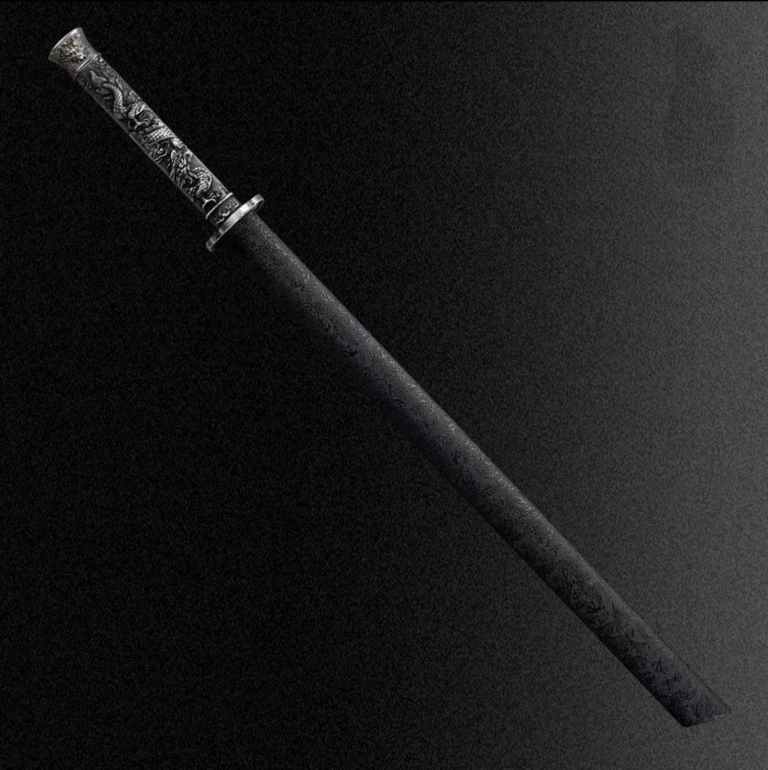 New Style Xiaolong Integral Tang Dynasty Horizontal Sword High Manganese Steel Self-Defense Cold Weapon Collection-Grade Unsharpened