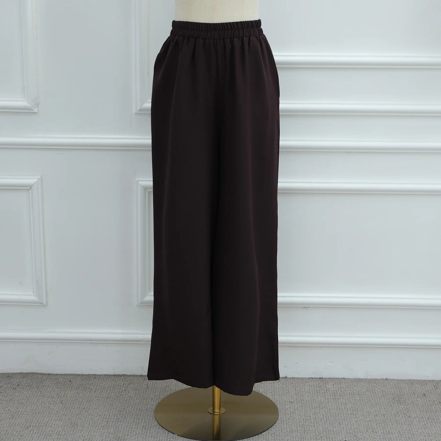 Vintage Button Shirt & Pants Set - 2-Piece Modest Suit