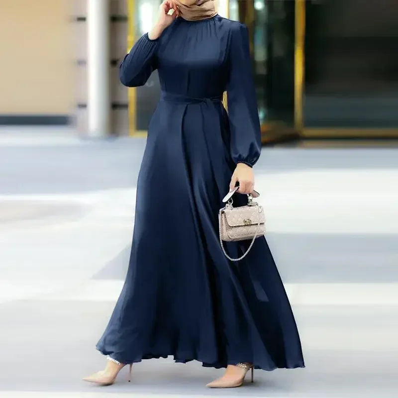 Elegant Muslim Maxi Dress - Modest Abaya for Women