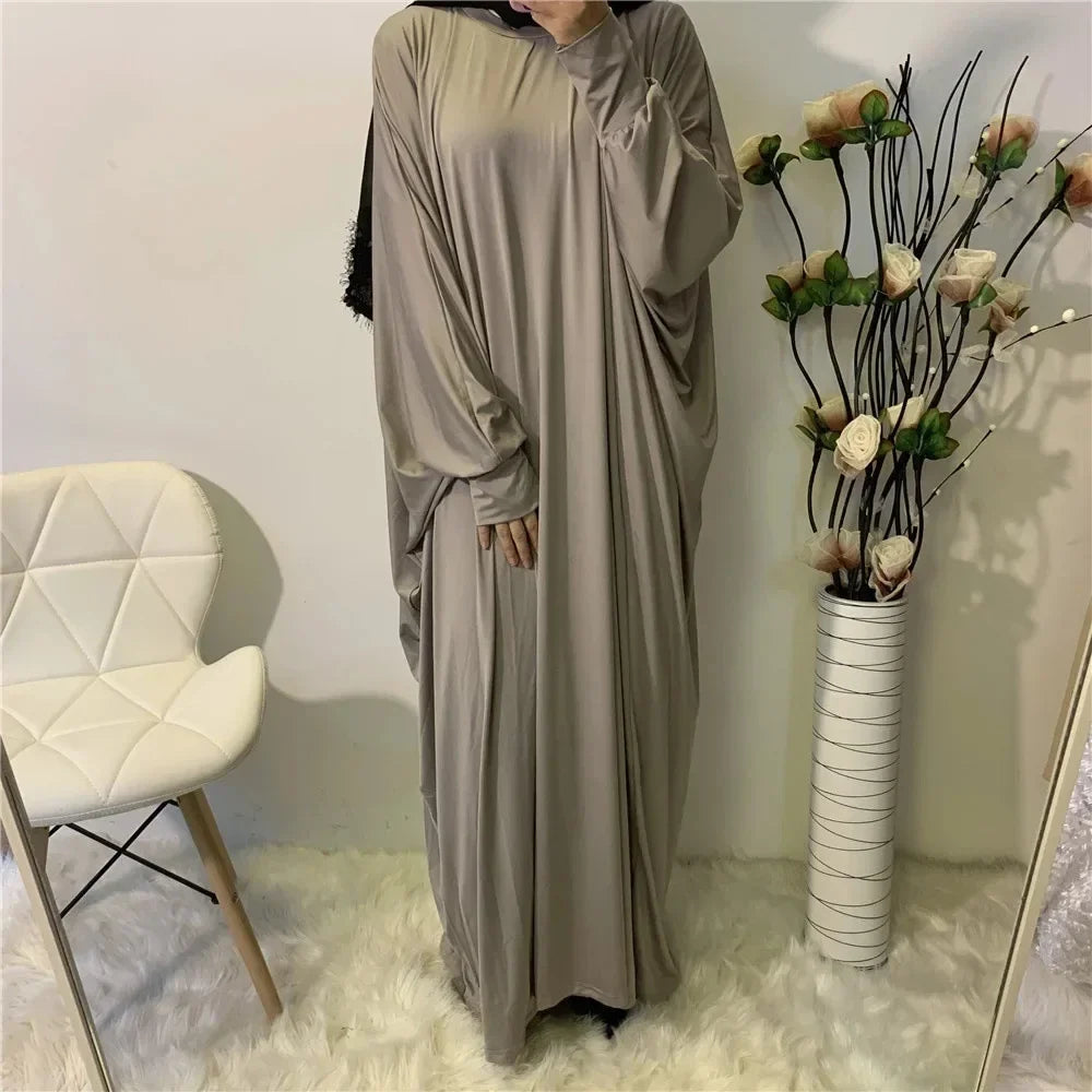 Batwing Sleeve Prayer Dress - Traditional Pullover Abaya