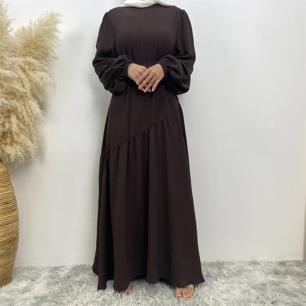 Muslim Fashion Abaya Dress - Long Sleeve Turkish Modest Wear