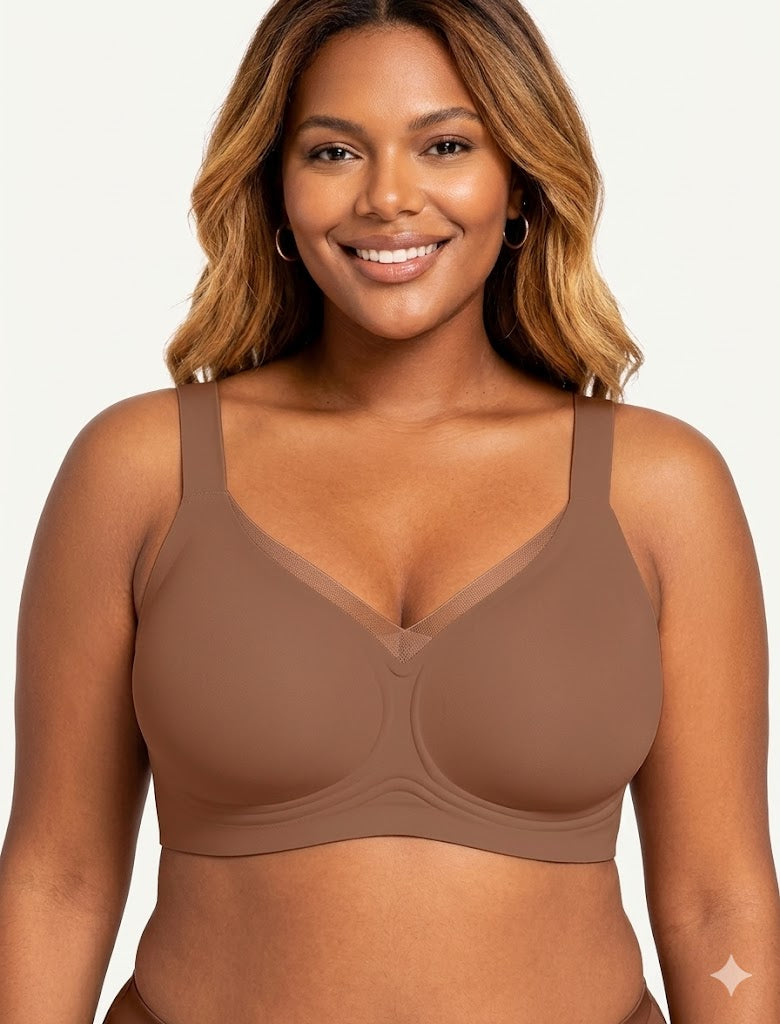 Women's Seamless Wireless Jelly Bra – Soft Support, No Underwire