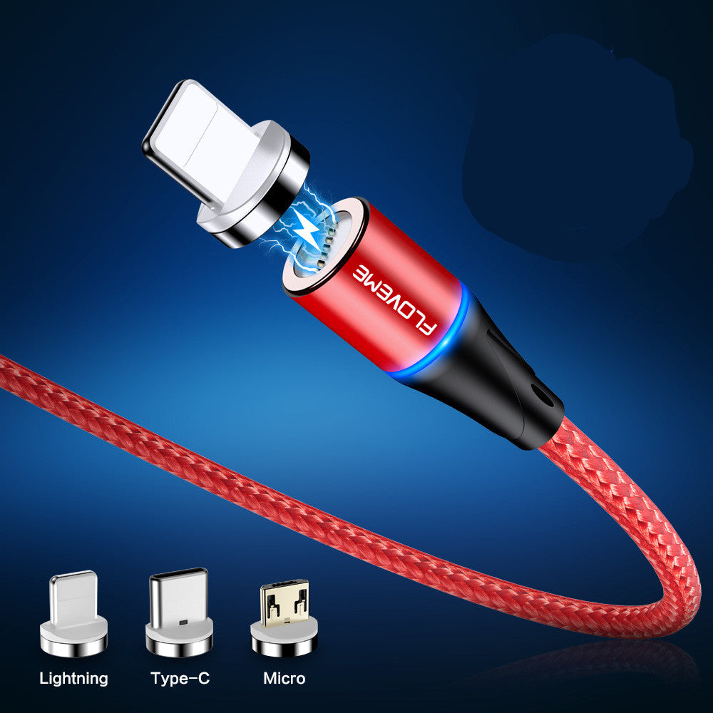 3-in-1 Magnetic Fast Charge Cable – iPhone, Android & Type-C | 1m & 2m
