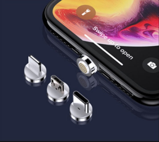 3-in-1 Magnetic Fast Charge Cable – iPhone, Android & Type-C | 1m & 2m