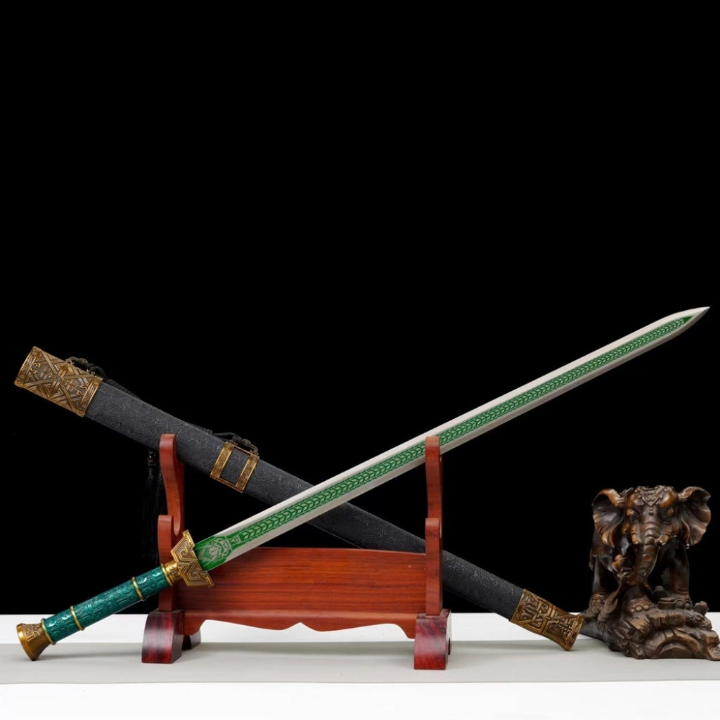 Tang-Style Sword Long-Style Sword Blade Self-Defense  Cold Weapon Tang-Style Horizontal Saber Decorative  Ornament Unsharpened