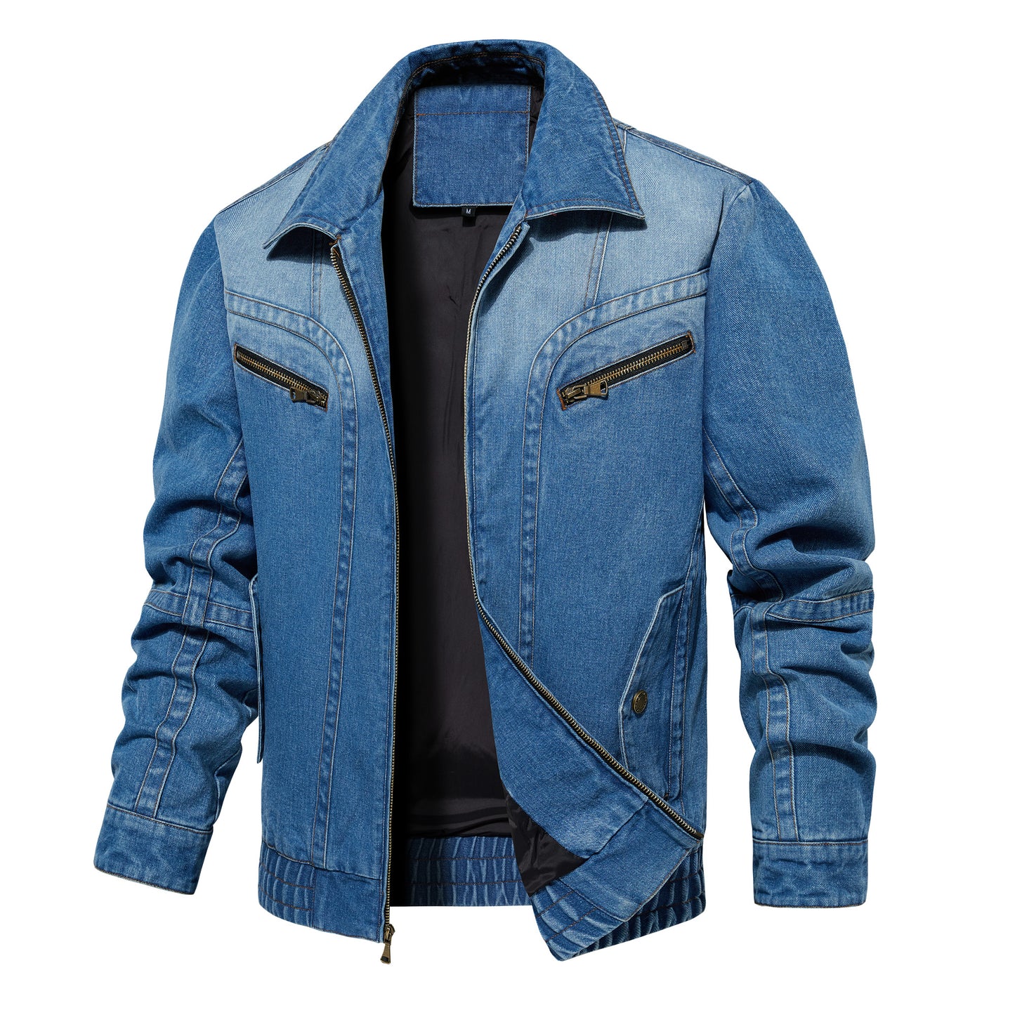 Men's Classic Multi-Pocket Denim Jacket