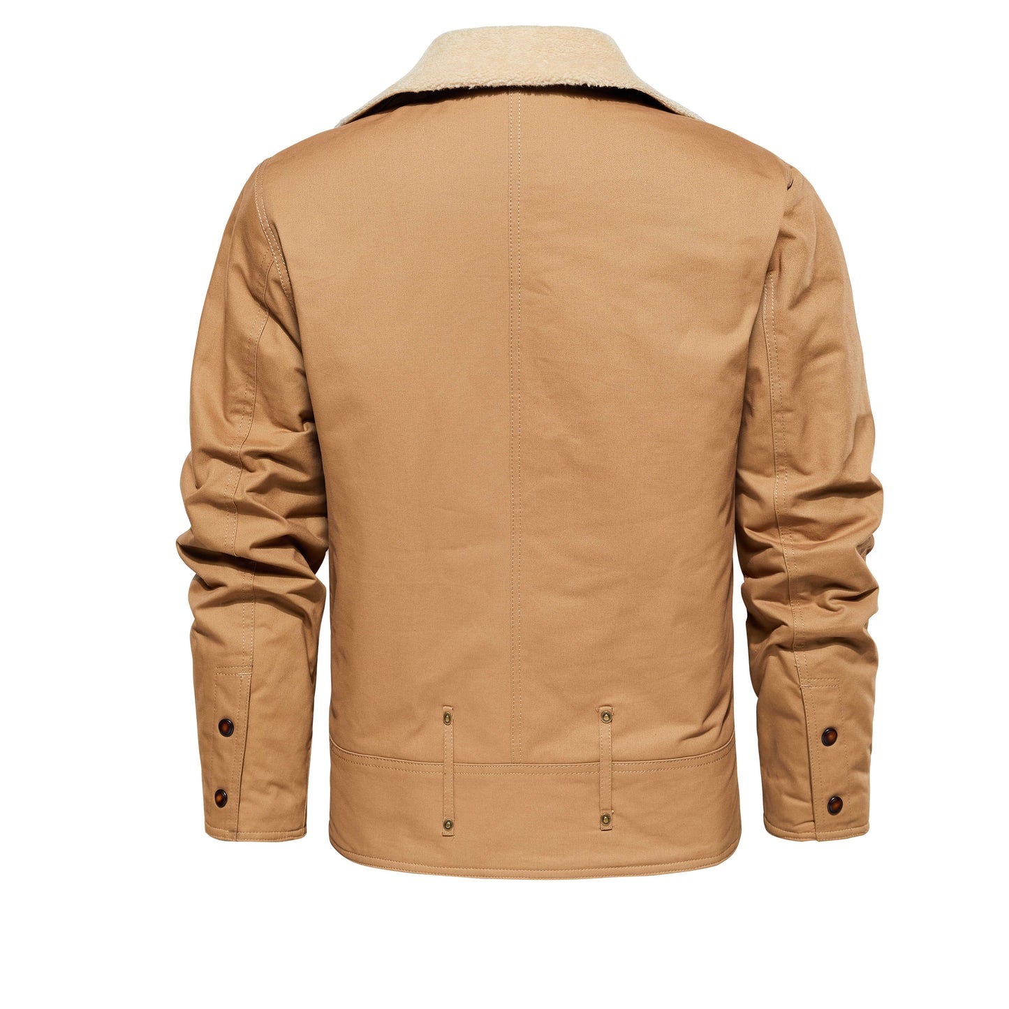 Men's Multi-Pocket Work Jacket – Thickened Fleece Outerwear