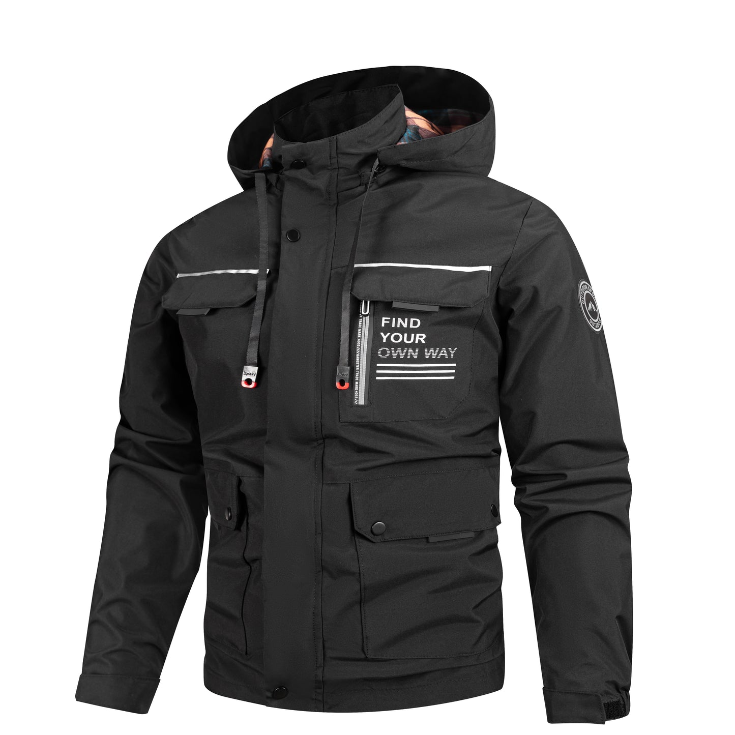 Men's Lightweight Windbreaker Jacket — Wind & Shower Resistant