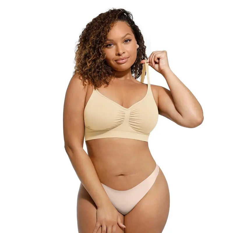 Formiva Women's Wireless Unlined Bra – No Padding, No Underwire, Seamless Everyday Comfort