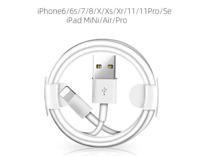 Lightning Fast Charge Cable for iPhone – White | 1m & 2m