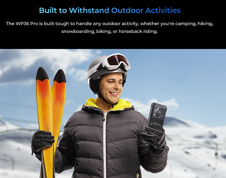 OUKITEL WP36 Pro Rugged Smartphone – Black | EU Plug