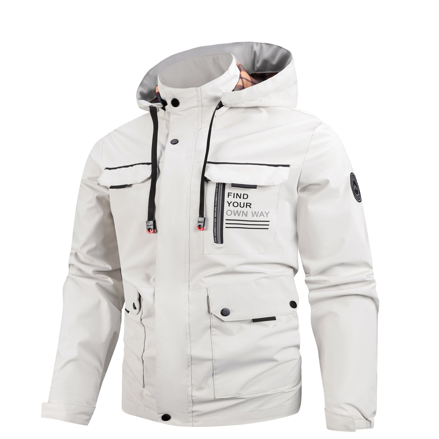 Men's Lightweight Windbreaker Jacket — Wind & Shower Resistant