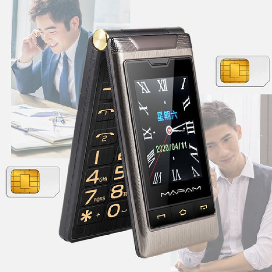 Dual Screen Flip Phone – 5900mAh | Dual SIM | 2G & 4G | Senior-Friendly