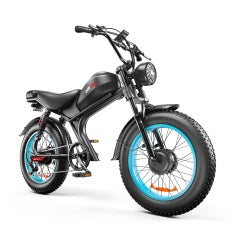 C93 Dual-Drive Electric Bike – 48V 2000W Motor, 23Ah Battery, 55–70KM Range