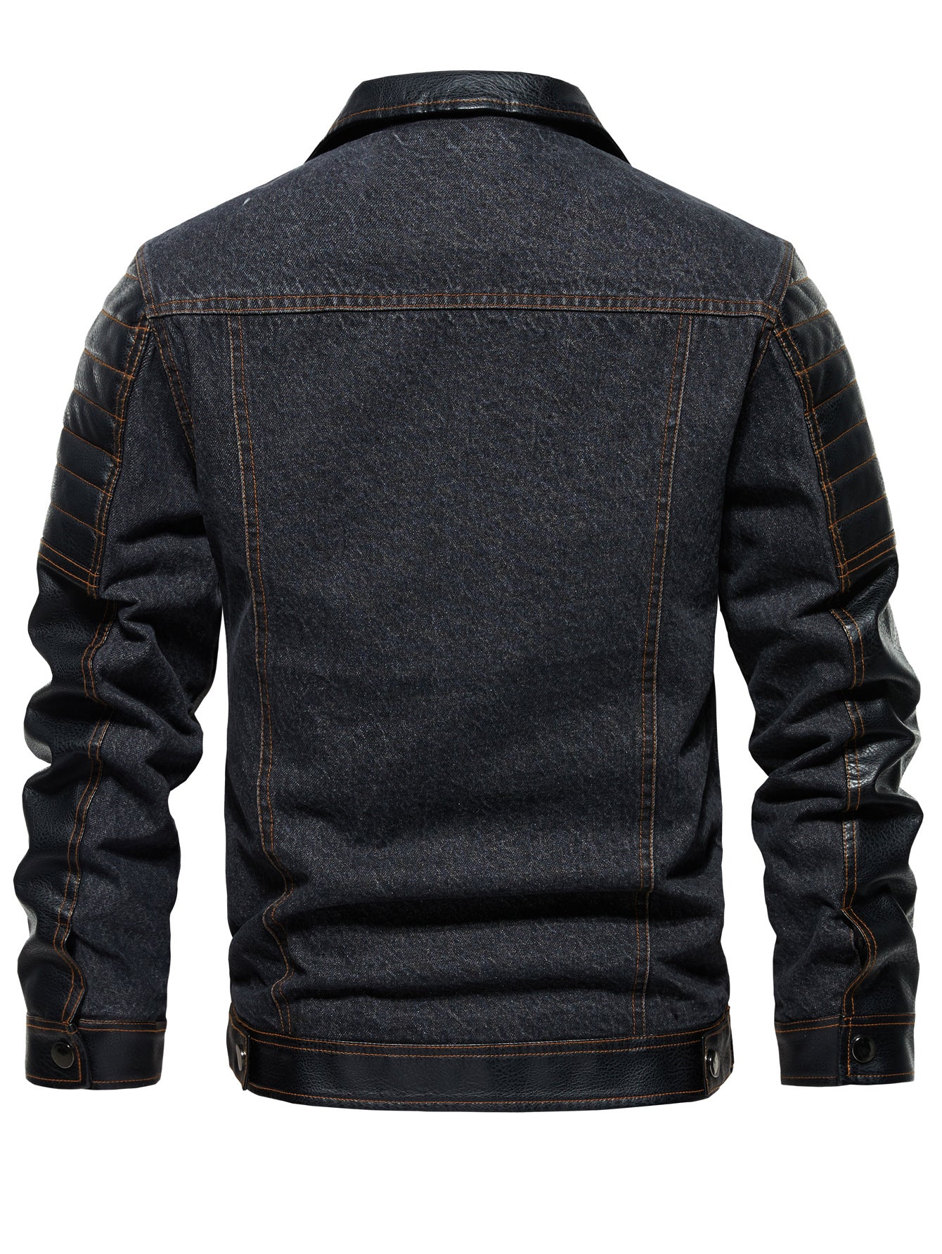 Men's Patchwork Denim Jacket — Streetwear Autumn Outerwear