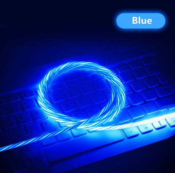 Magnetic LED Charging Cable – Android, iOS & Type-C | 1m Fast Charge