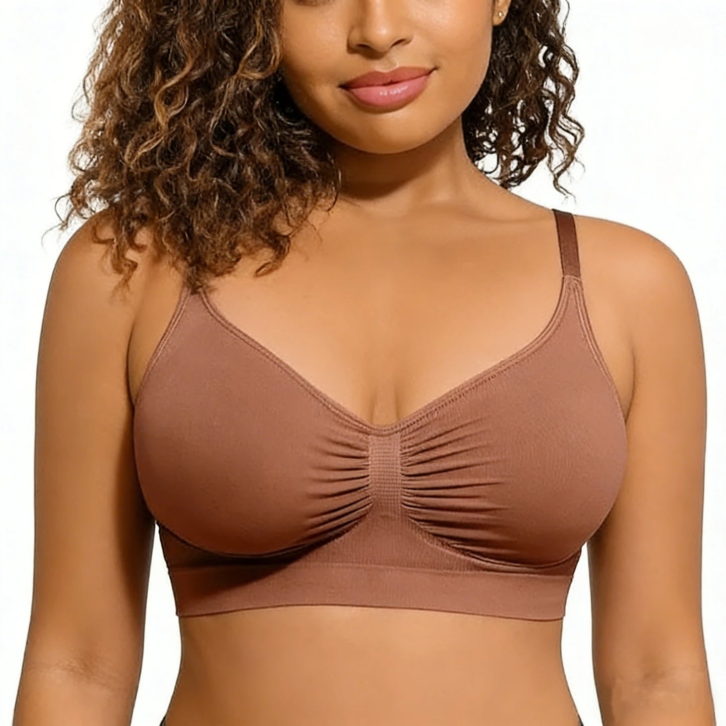 Formiva Women's Wireless Unlined Bra – No Padding, No Underwire, Seamless Everyday Comfort