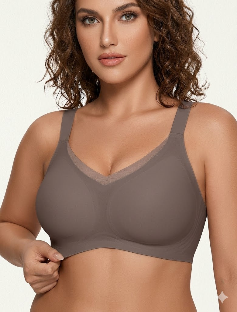 Women's Seamless Wireless Jelly Bra – Soft Support, No Underwire