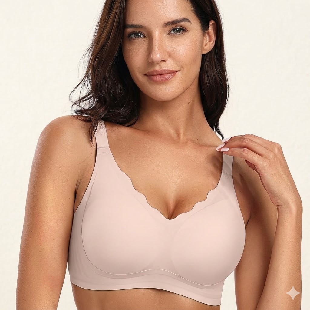 Jelly Support Wireless Bra – Seamless, Padded & All-Day Comfort