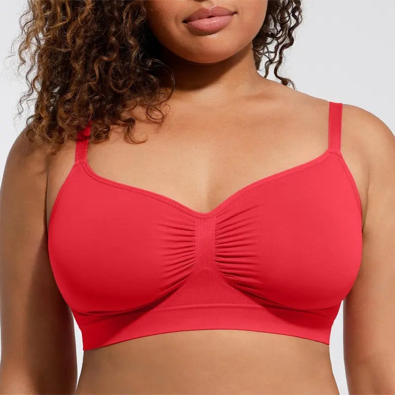 Formiva Women's Wireless Unlined Bra – No Padding, No Underwire, Seamless Everyday Comfort