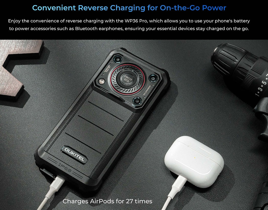 OUKITEL WP36 Pro Rugged Smartphone – Black | EU Plug