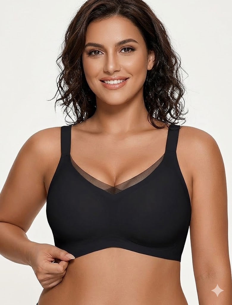 Women's Seamless Wireless Jelly Bra – Soft Support, No Underwire