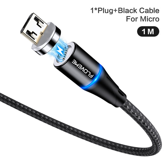 3-in-1 Magnetic Fast Charge Cable – iPhone, Android & Type-C | 1m & 2m