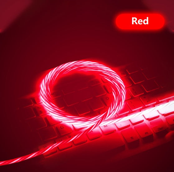 Magnetic LED Charging Cable – Android, iOS & Type-C | 1m Fast Charge