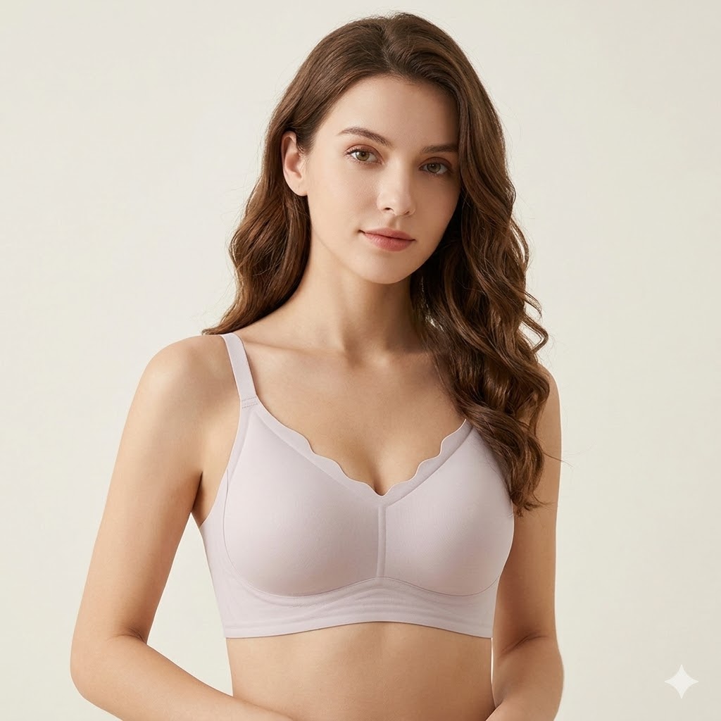 Jelly Support Wireless Bra – Seamless, Padded & All-Day Comfort