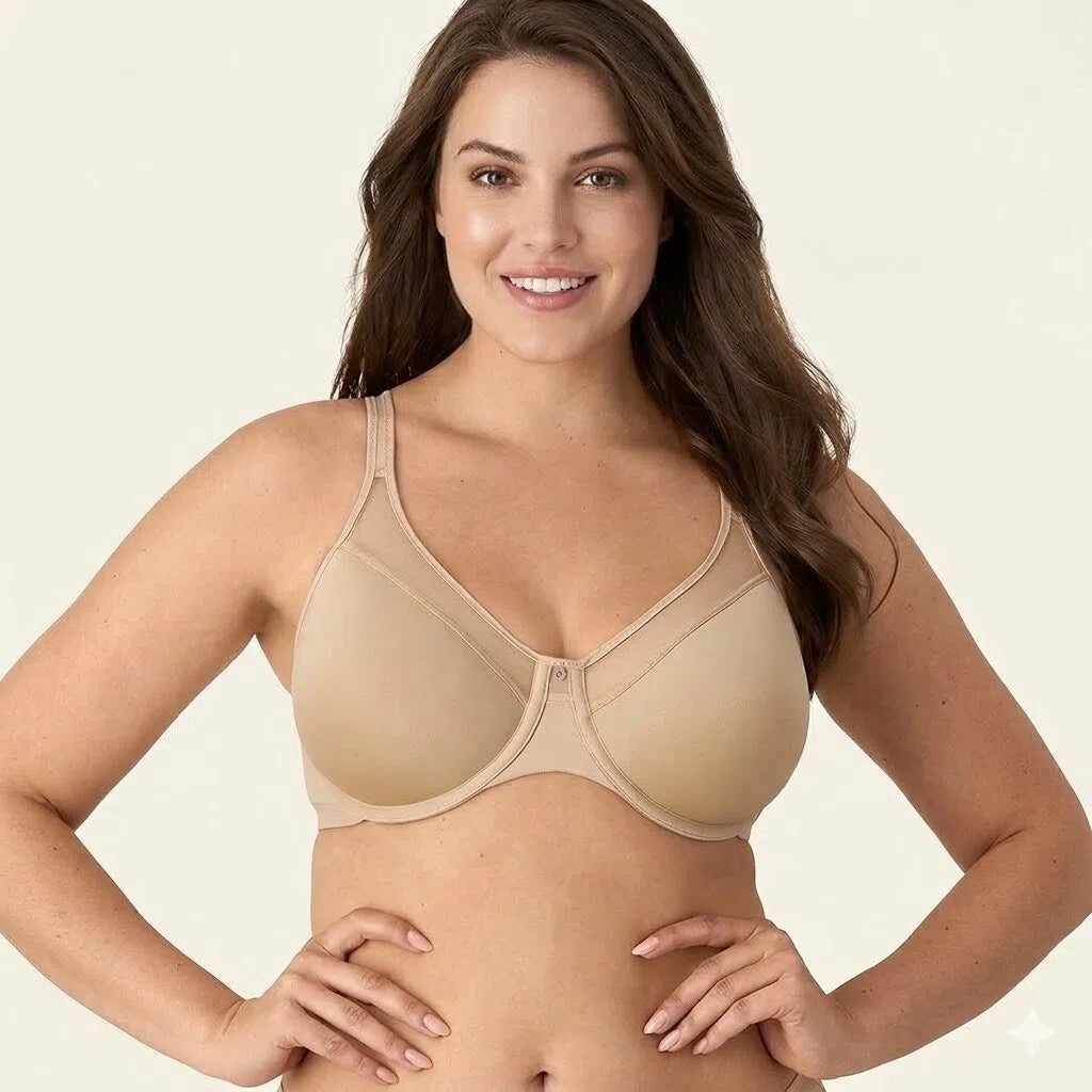 Seamless Comfort Underwire Bra – Ultra-Light, Convertible Straps