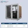 4-Person Soundproof Office Pod with LED Lighting & Sofa