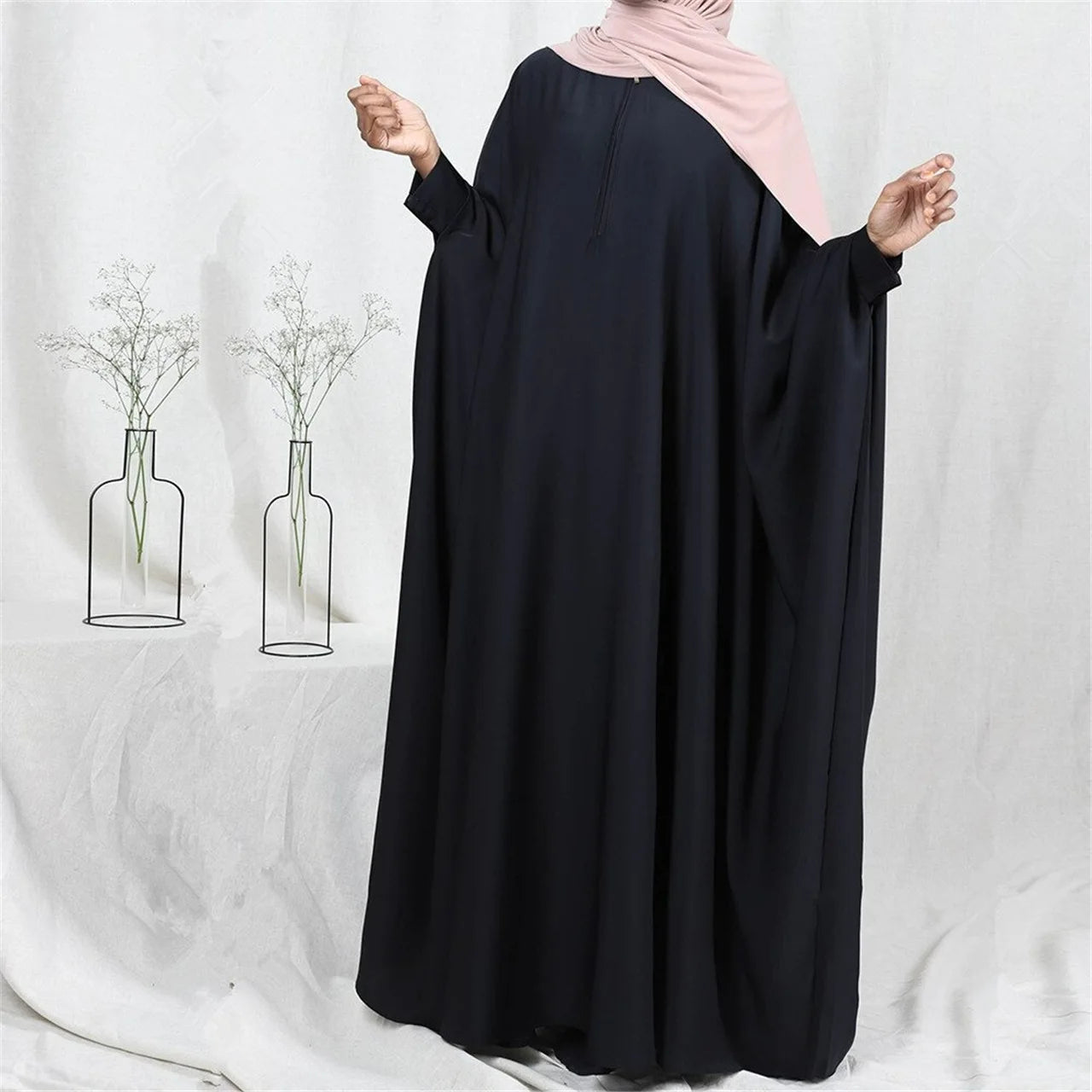 Women's Batwing Sleeve Abaya Kaftan Dress
