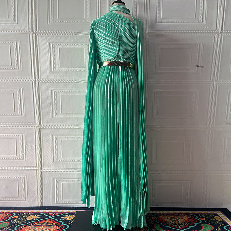 Muslim Dress Abaya Women Party Dresses Irregular Folds Jalabiya Kaftan Vestidos Arab Long Robe Ramadan Morocco Dubai Abayas