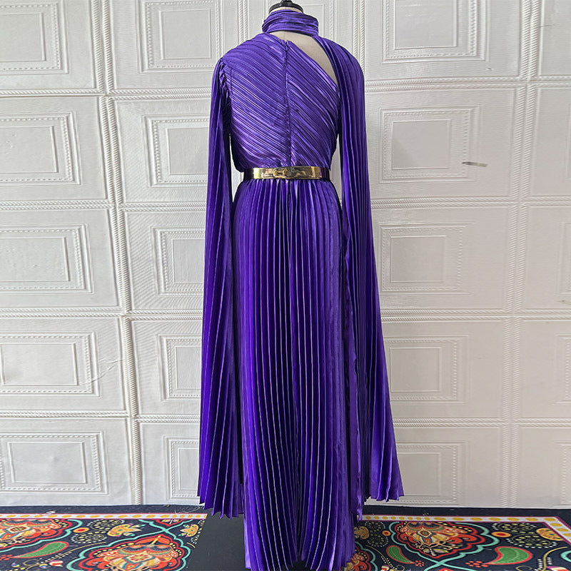 Muslim Dress Abaya Women Party Dresses Irregular Folds Jalabiya Kaftan Vestidos Arab Long Robe Ramadan Morocco Dubai Abayas