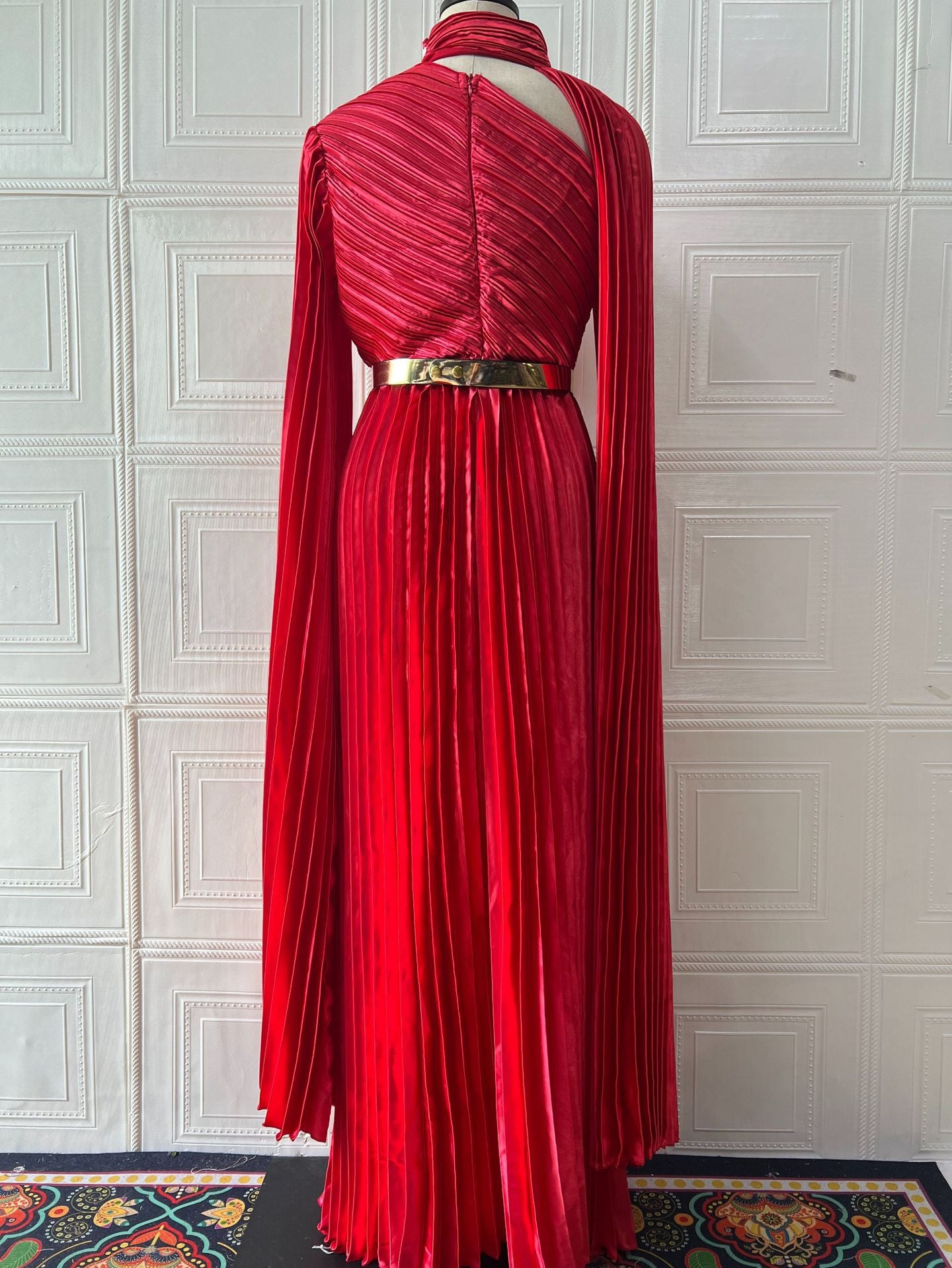 Muslim Dress Abaya Women Party Dresses Irregular Folds Jalabiya Kaftan Vestidos Arab Long Robe Ramadan Morocco Dubai Abayas