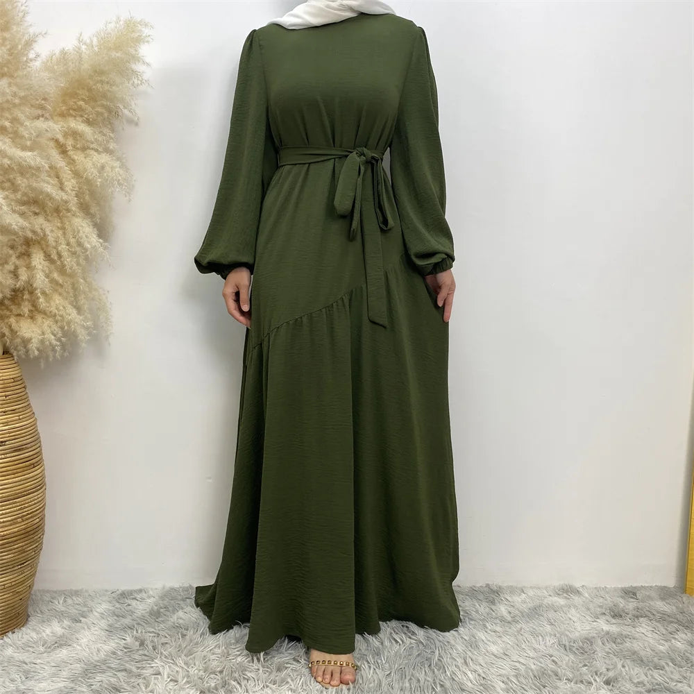 Muslim Fashion Abaya Dress - Long Sleeve Turkish Modest Wear