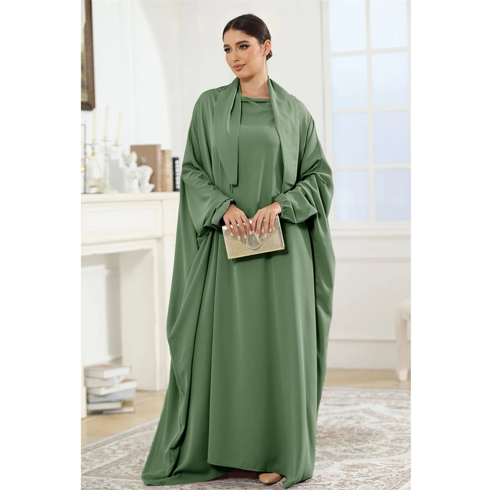 Butterfly Sleeve Prayer Abaya - Modest Ramadan Kaftan