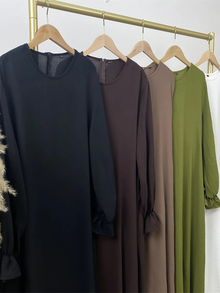 Luxury Dubai Kaftan Abaya with Pockets - Elegant Long Dress for Women | Ramadan & Eid