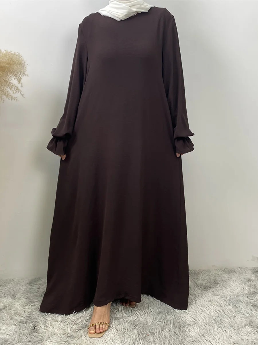 Luxury Dubai Kaftan Abaya with Pockets - Elegant Long Dress for Women | Ramadan & Eid