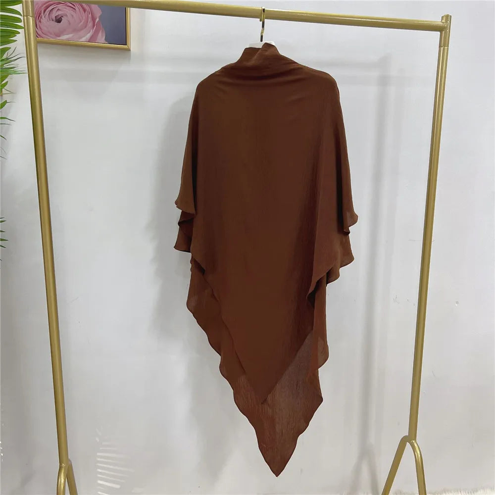 Long Khimar Prayer Garment - Overhead Hijab Pullover