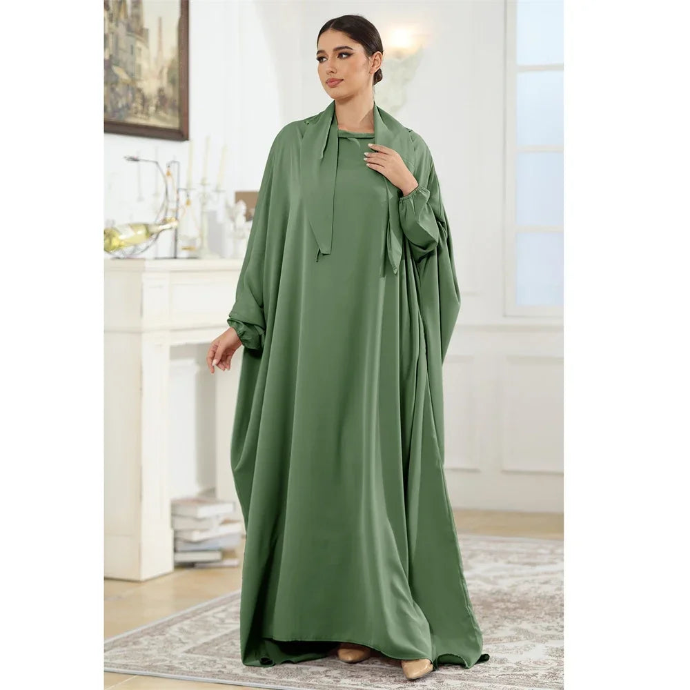Butterfly Sleeve Prayer Abaya - Modest Ramadan Kaftan