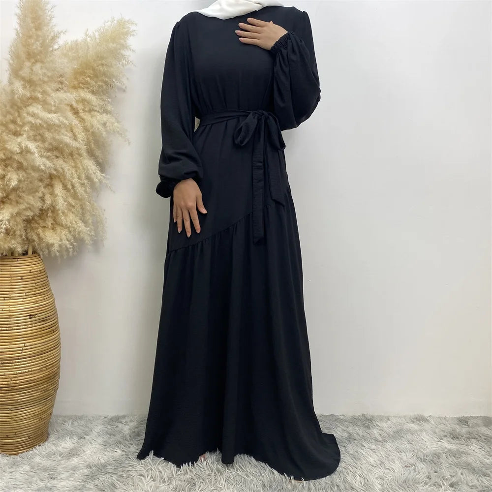 Muslim Fashion Abaya Dress - Long Sleeve Turkish Modest Wear