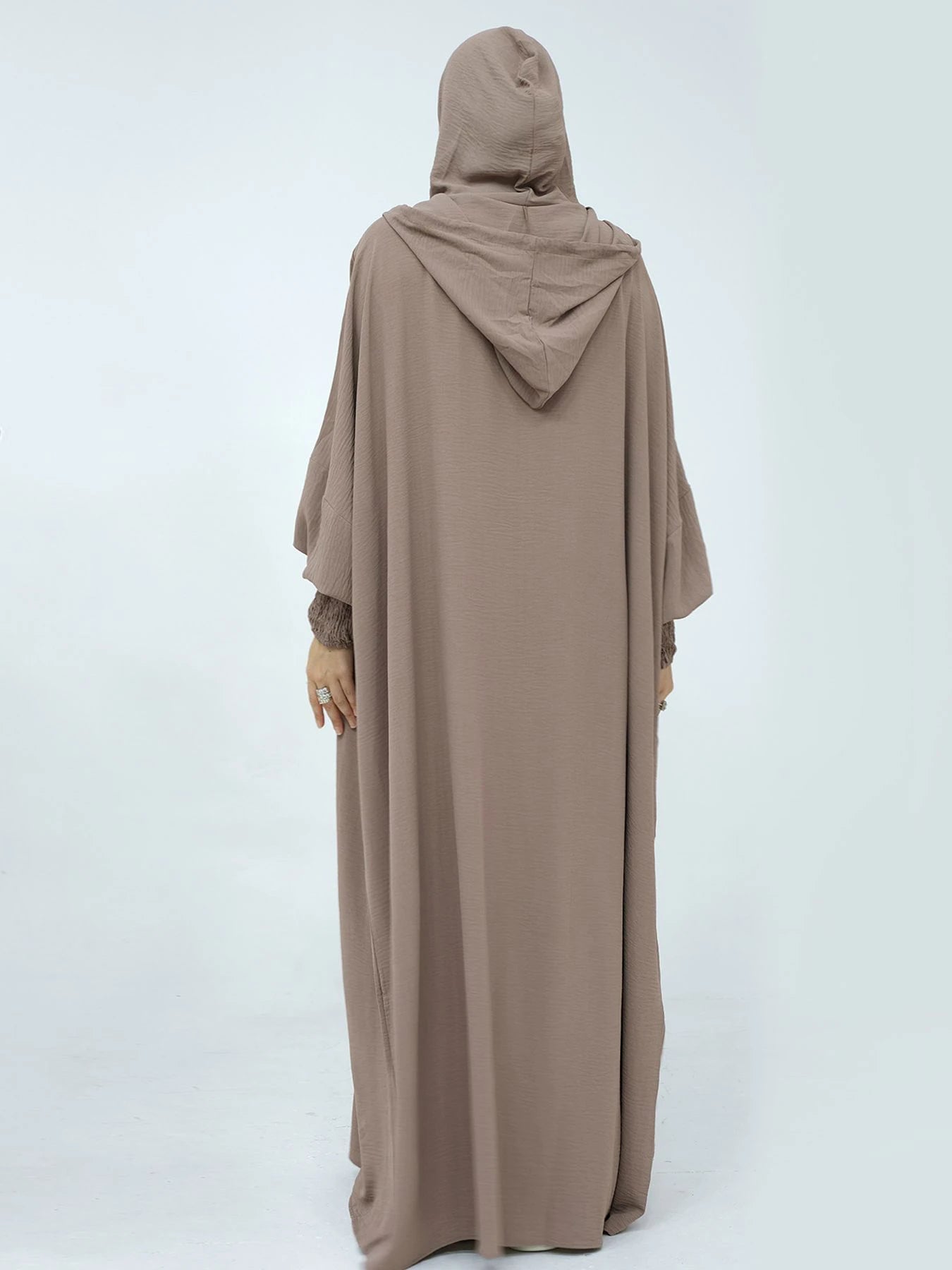 Premium Hooded Abaya Dress - Modest Islamic Clothing with Tassel Detail