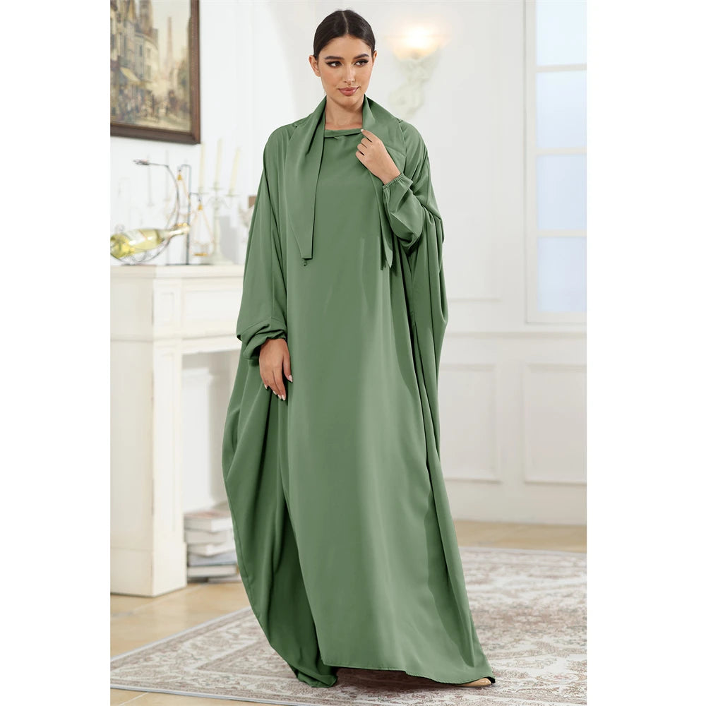 Butterfly Sleeve Prayer Abaya - Modest Ramadan Kaftan
