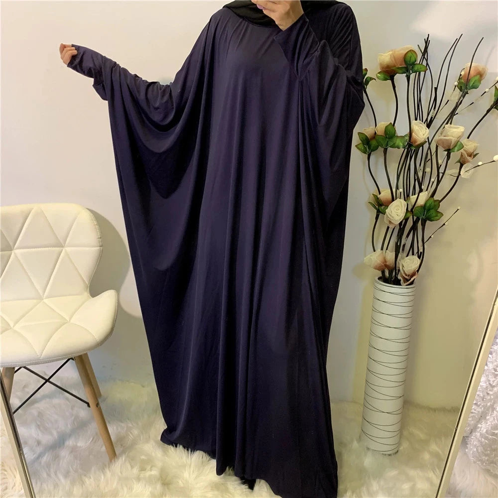 Batwing Sleeve Prayer Dress - Traditional Pullover Abaya