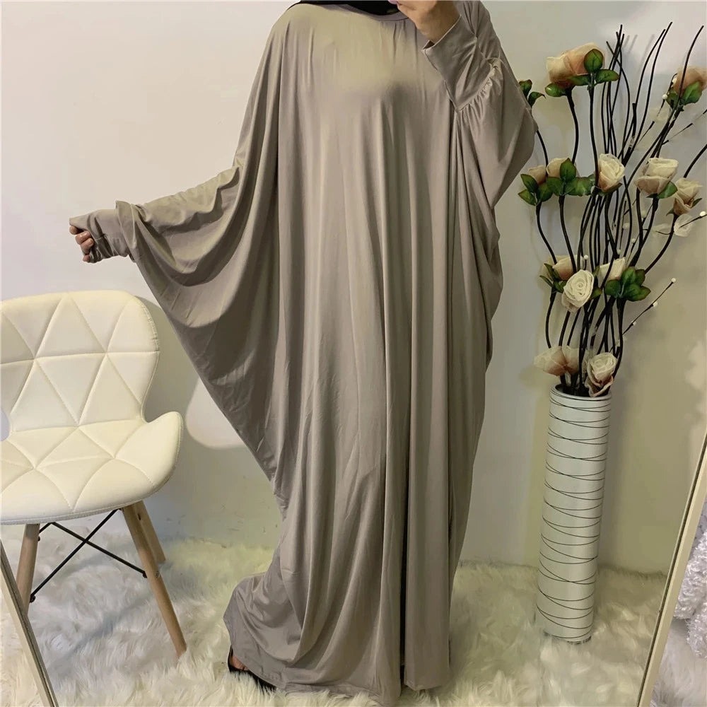 Batwing Sleeve Prayer Dress - Traditional Pullover Abaya