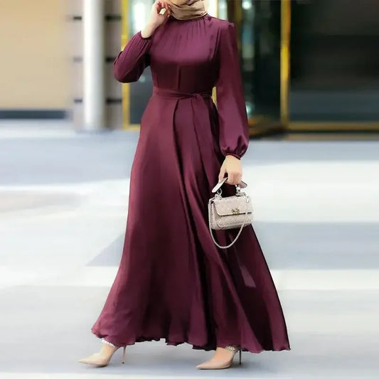 Elegant Muslim Maxi Dress - Modest Abaya for Women