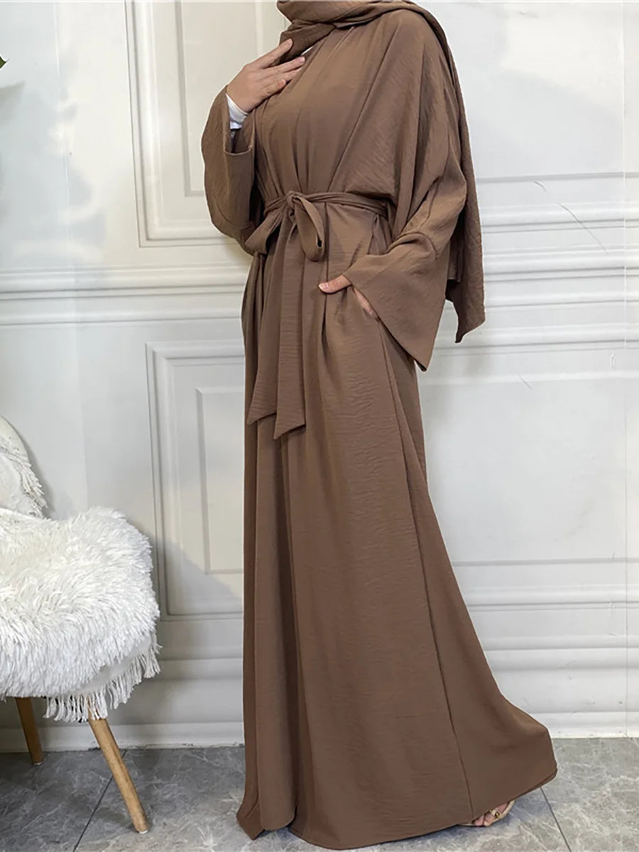 Complete Abaya Suit with Hijab - Modest Cardigan Set