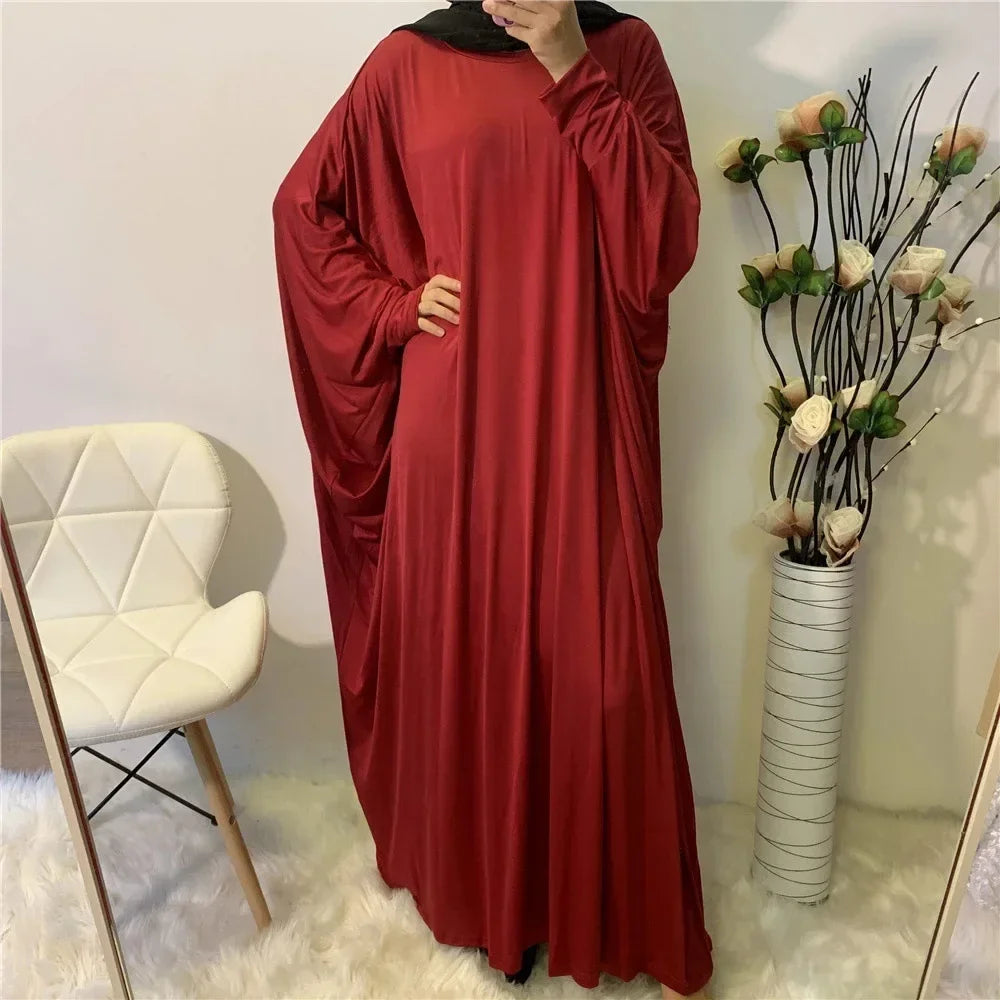 Batwing Sleeve Prayer Dress - Traditional Pullover Abaya